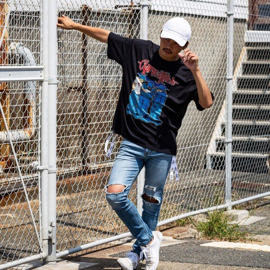 【SALE20%OFF】163 イチロクサン Cypress Hill 裾テープ付 ビッグ メンズ Tシャツ おしゃれ |  | 04