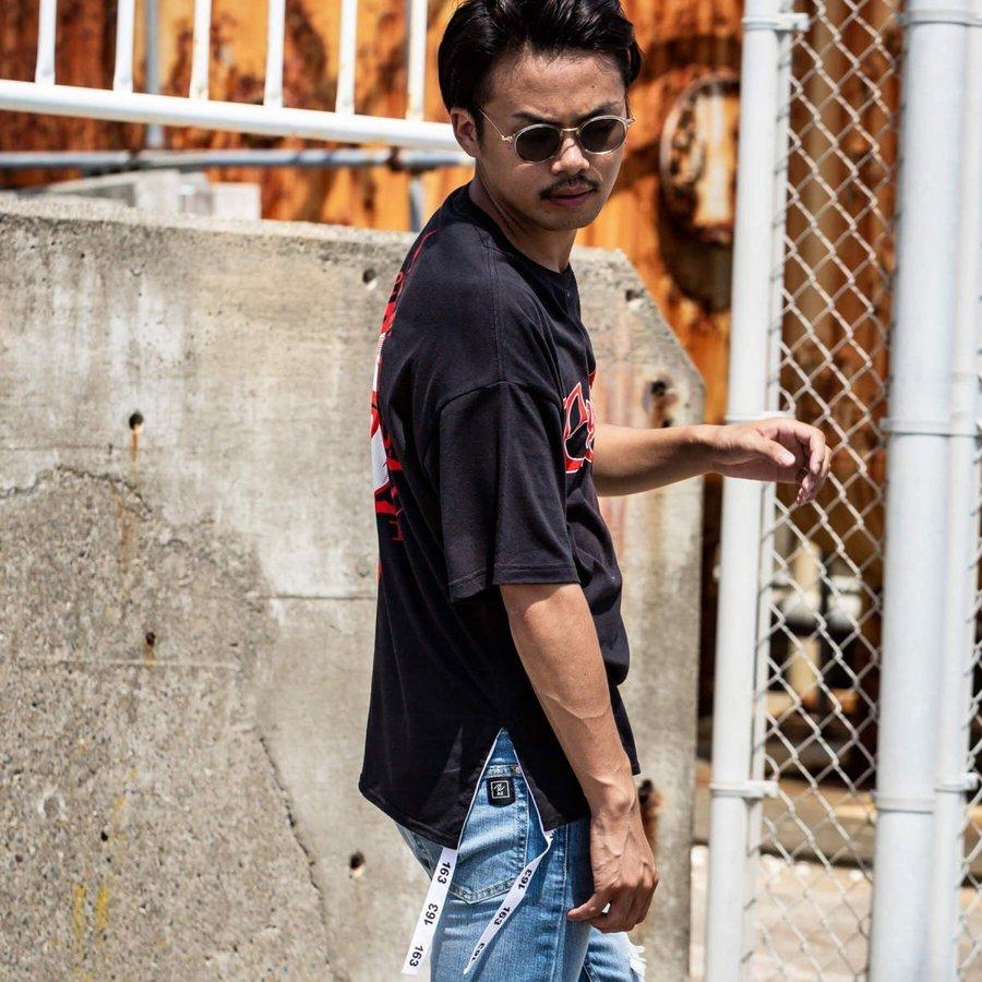 【SALE20%OFF】163 イチロクサン Cypress Hill 裾テープ付 ビッグ メンズ Tシャツ おしゃれ |  | 07