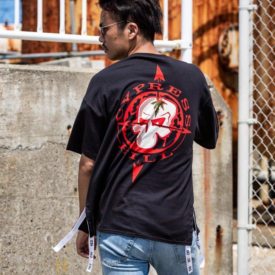 【SALE20%OFF】163 イチロクサン Cypress Hill 裾テープ付 ビッグ メンズ Tシャツ おしゃれ |  | 08