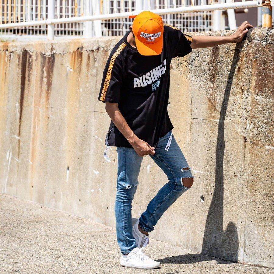 【SALE40%OFF】163 イチロクサン EPMD 裾テープ付 ビッグ メンズ Tシャツ 半袖tシャツ オーバーサイズ ビッグシルエット おしゃれ |  | 08