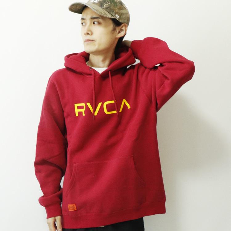 関送込★Rvca★コットン ビッグ フーディー RVCA パーカー メンズ BIG HD 「2024年秋冬モデル」/ルーカワン