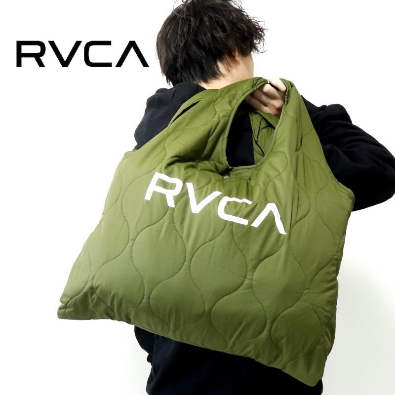 RVCA ルーカ キルティング ショッパー エコバッグ トートバッグ ビッグサイズ 買い物 ショッピング ユニセックス おしゃれ | RVCA