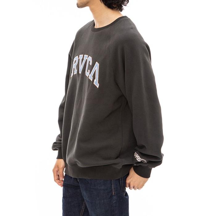 RVCA ルーカ ロゴスウェット トレーナー 長袖 メンズ ルーズ オーバーサイズ カジュアル ストリート スポーツ サーフ インナー 秋冬 ブランド | RVCA | 05