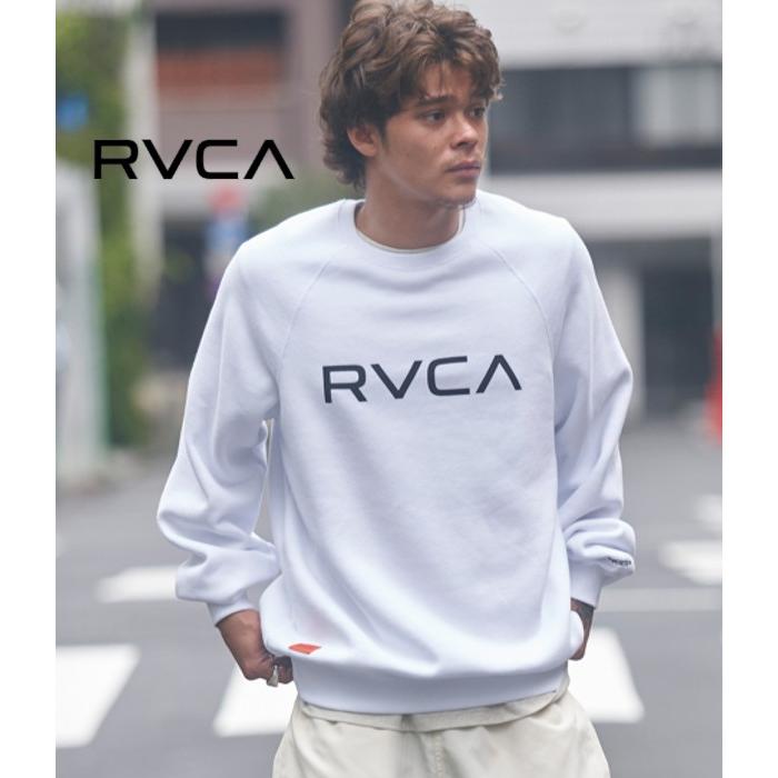RVCA ルーカ ロゴスウェット トレーナー 長袖 メンズ ルーズ オーバーサイズ カジュアル ストリート スポーツ サーフ インナー 秋冬 ブランド | RVCA