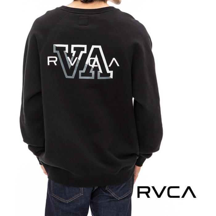 RVCA ルーカ バックプリントロゴスウェット トレーナー 長袖 メンズ ルーズ オーバーサイズ カジュアル ストリート スポーツ 秋冬 ブランド | RVCA