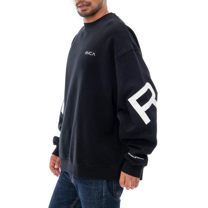 RVCA ルーカ ビッグロゴスウェット トレーナー 長袖 メンズ ルーズ オーバーサイズ カジュアル ストリート スポーツ 秋冬 ブランド | RVCA | 05