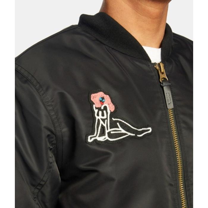 RVCA ルーカ グラフィック刺繍ミリタリージャケット MA-1 フライトジャケット メンズ カジュアル ストリート アウター 秋冬 ブランド | RVCA | 06