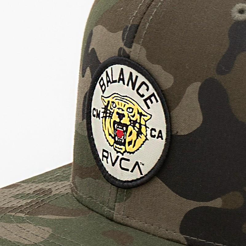 RVCA ルーカ ワッペンカモフラージュキャップ 帽子 スナップバック フリーサイズ カジュアル ストリート スポーツ 迷彩 カモフラ ユニセックス | RVCA | 06