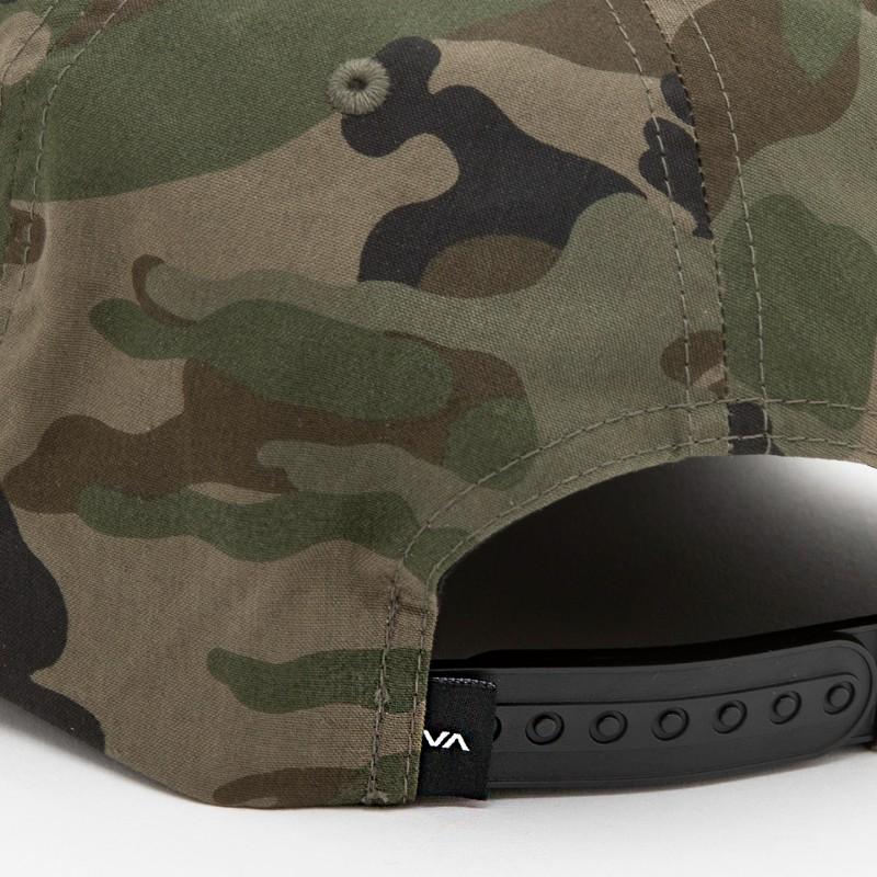 RVCA ルーカ ワッペンカモフラージュキャップ 帽子 スナップバック フリーサイズ カジュアル ストリート スポーツ 迷彩 カモフラ ユニセックス | RVCA | 07