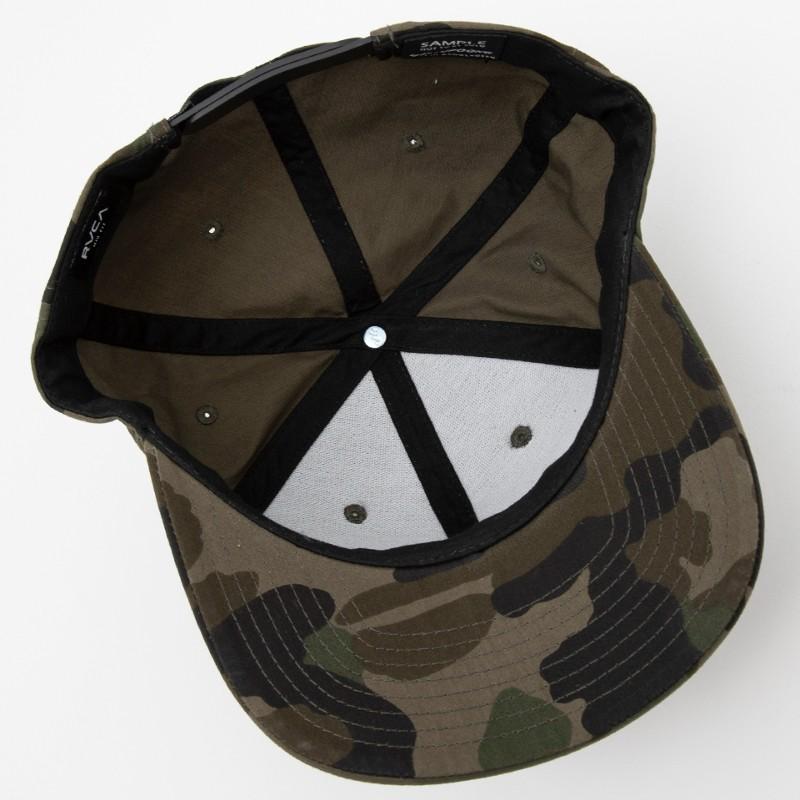 RVCA ルーカ ワッペンカモフラージュキャップ 帽子 スナップバック フリーサイズ カジュアル ストリート スポーツ 迷彩 カモフラ ユニセックス | RVCA | 08