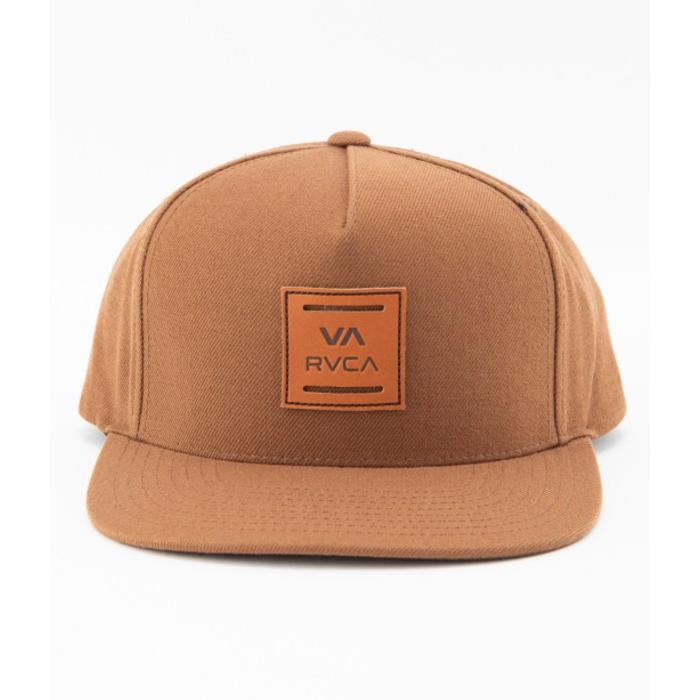 RVCA ルーカ ロゴレザーパッチストレートキャップ 帽子 スナップバック フリーサイズ カジュアル ストリート スポーツ ユニセックス | RVCA | 05