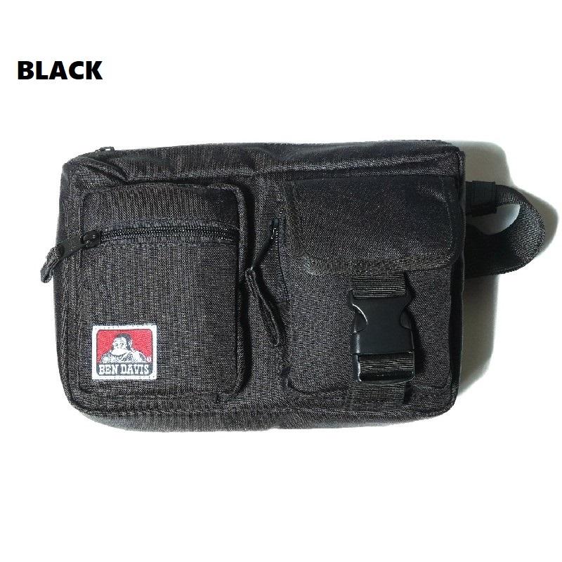 BEN DAVIS ベンデイビス W POCKET WAIST BAG ウエストバッグ ショルダーバッグ 鞄 コンパクト BAG 旅行 トラベル 通勤 通学 カジュアル ギフト プレゼント | BEN DAVIS ORIGINALS | 06