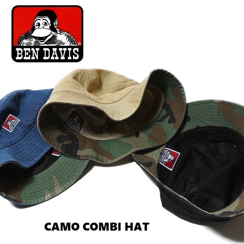 BEN DAVIS ORIGINALS ベンデイビス CAMO COMBI HAT バケット