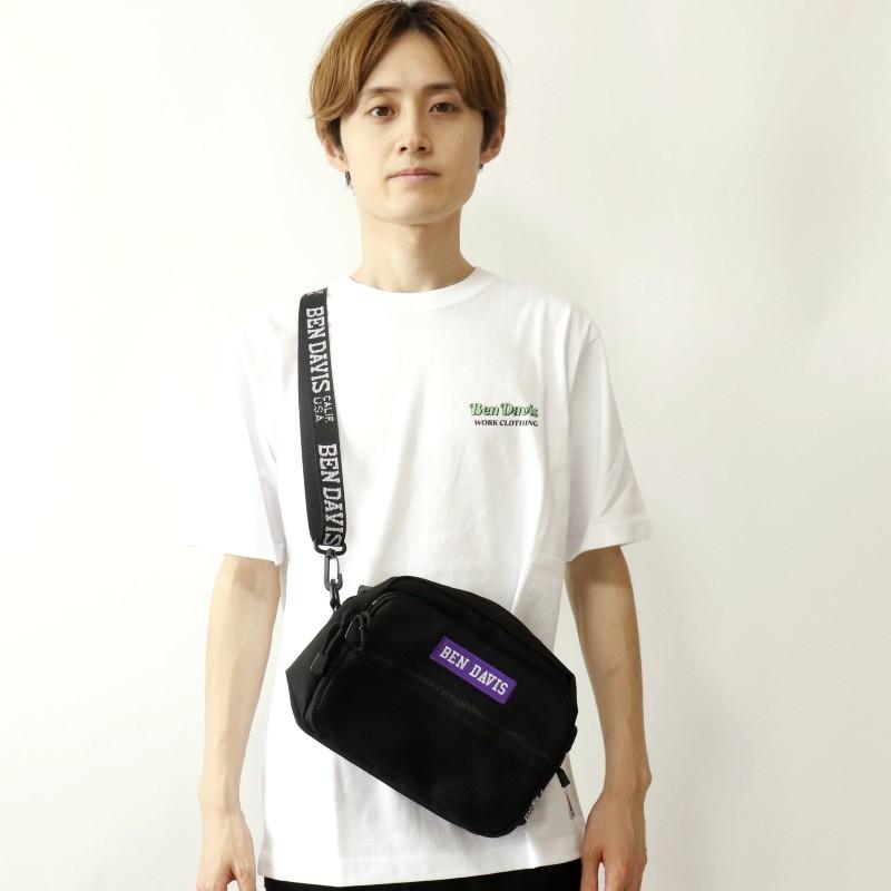 BEN DAVIS ベンデイビス LOGO TAPE SHOULDER ショルダーバッグ ボディバッグ ロゴ コンパクト 鞄 BAG 旅行 トラベル 通勤 通学 カジュアル ギフト プレゼント | BEN DAVIS ORIGINALS | 07