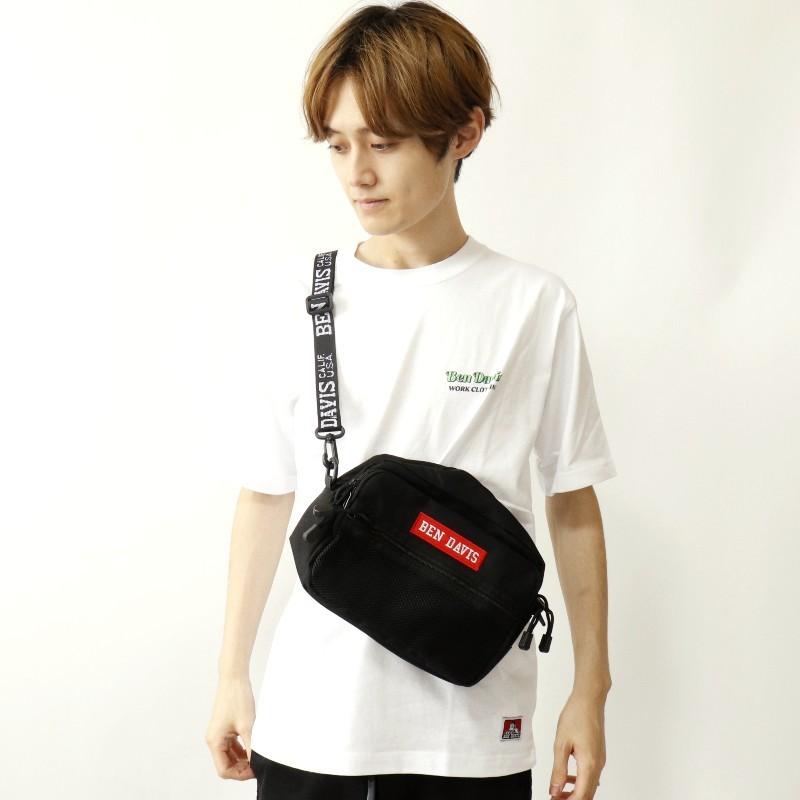 BEN DAVIS ベンデイビス LOGO TAPE SHOULDER ショルダーバッグ ボディバッグ ロゴ コンパクト 鞄 BAG 旅行 トラベル 通勤 通学 カジュアル ギフト プレゼント | BEN DAVIS ORIGINALS | 09