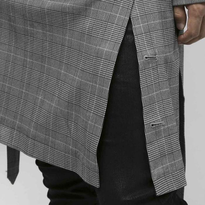[70%OFF SALE]ブラックバイヴァンキッシュ Black by VANQUISH グレンチェック オーバーサイズ トレンチコート ジャケット メンズ アウター |  | 08