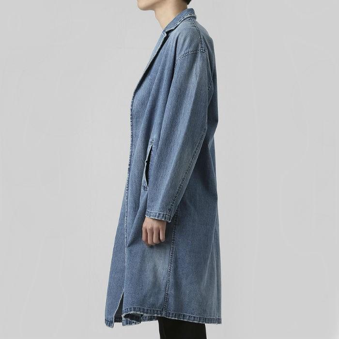 Black By Vanquish ブラックバイヴァンキッシュ デニムガウンコート デニムコート メンズ カジュアル ヴィンテージ インディゴ Bvj169 Upper Gate 通販 Yahoo ショッピング