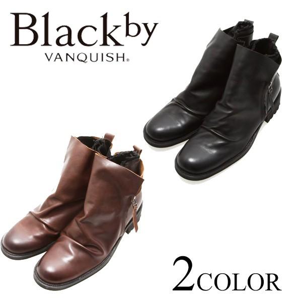 Black by VANQUISH ブラックバイ ヴァンキッシュ レイヤードシュリンクブーツ ブーツ メンズ | 