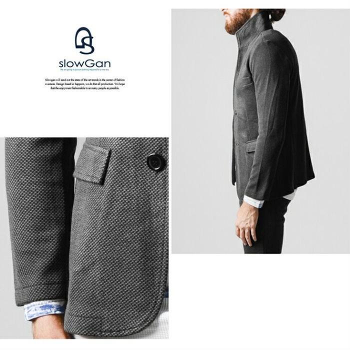slowGan スローガン セットアップ メンズ イタリアンカラー スーツ