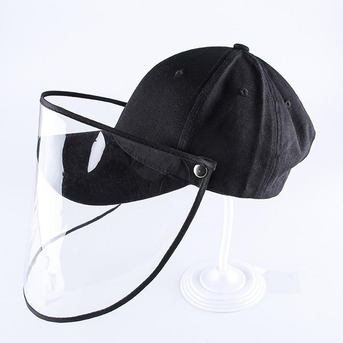 帽子付 カバー セット 透明 キャップ フェイスガード マスク ウイルス対策　cap 帽子カバー 飛沫感染を防ぐカバーフェイスカバー  飛沫防止 レディース メンズ |  | 02