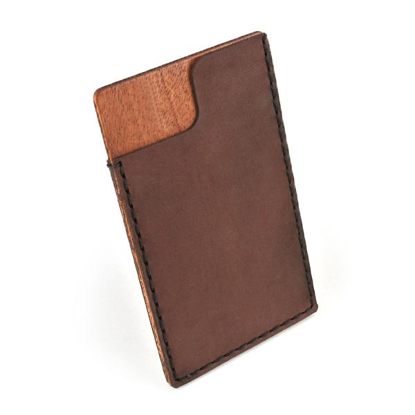for card case 06 木と革のカード入れ 木製品 革製品 日本製 ハンドメイド 無塗装 メンズ 名刺入れ 父の日 クリスマス 誕生日 進学祝 就職祝 新築祝 プレゼント |  | 02