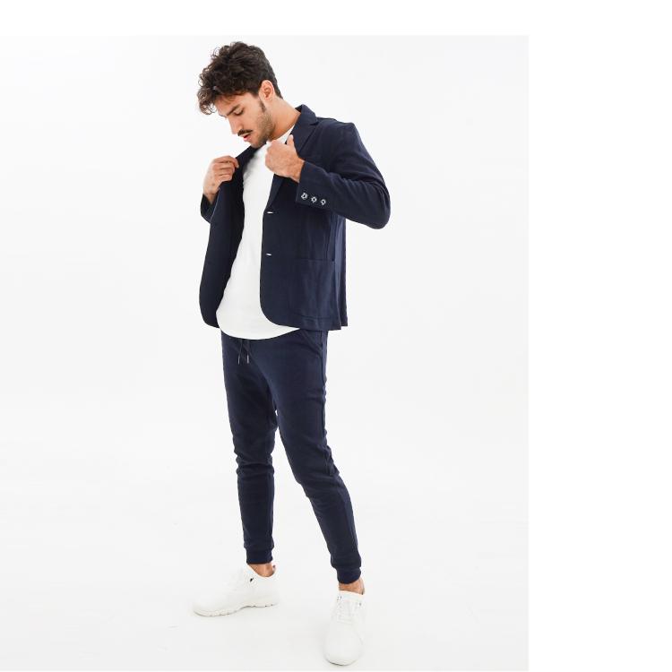 SLOWGAN スローガン テーラードジャケット＆パンツセット セットアップ メンズ 上下セット カジュアル ネイビー グレー |  | 06