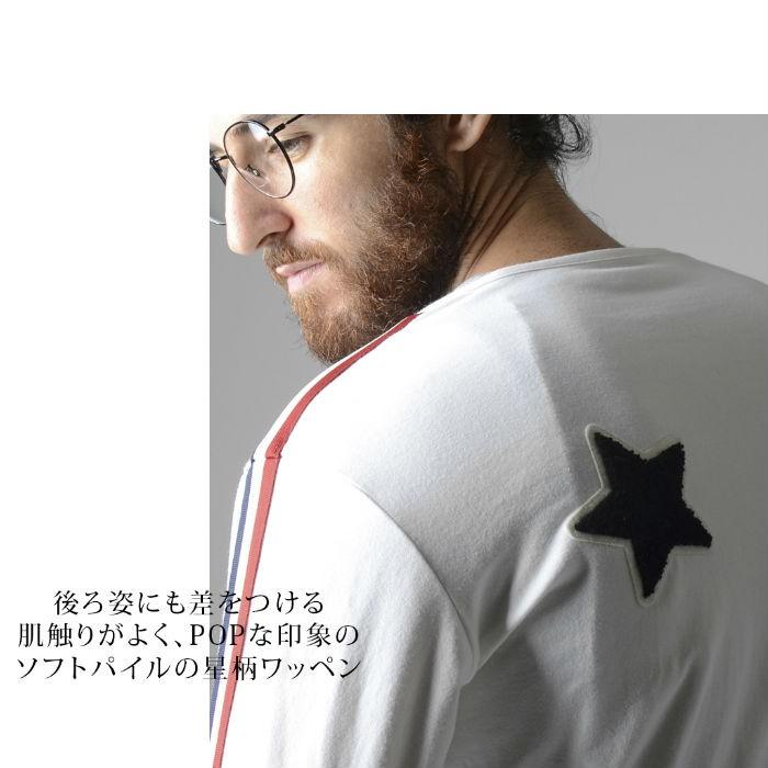 SLOGWGAN スローガン ラインテープ Tシャツ ロング丈 長袖 メンズ ホワイト カーキ ブラック 大きいサイズ |  | 02