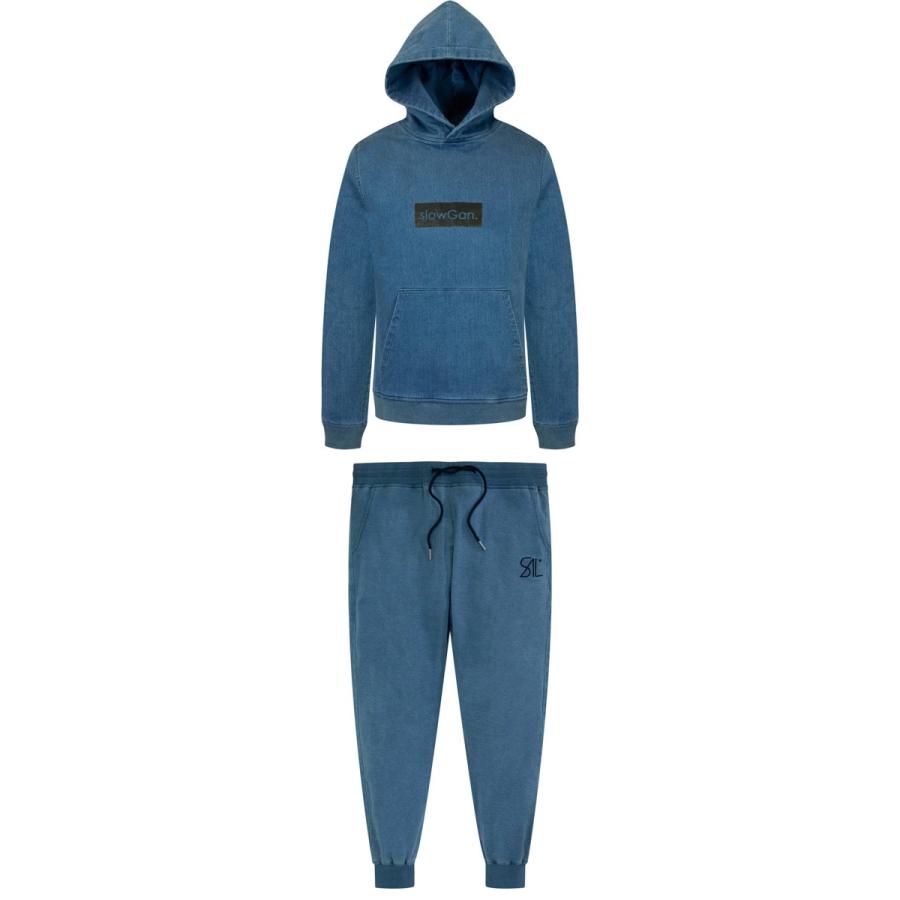slowGan スローガン パーカー スウェットパンツ デニムパーカーセットアップ BITTER |  | 01
