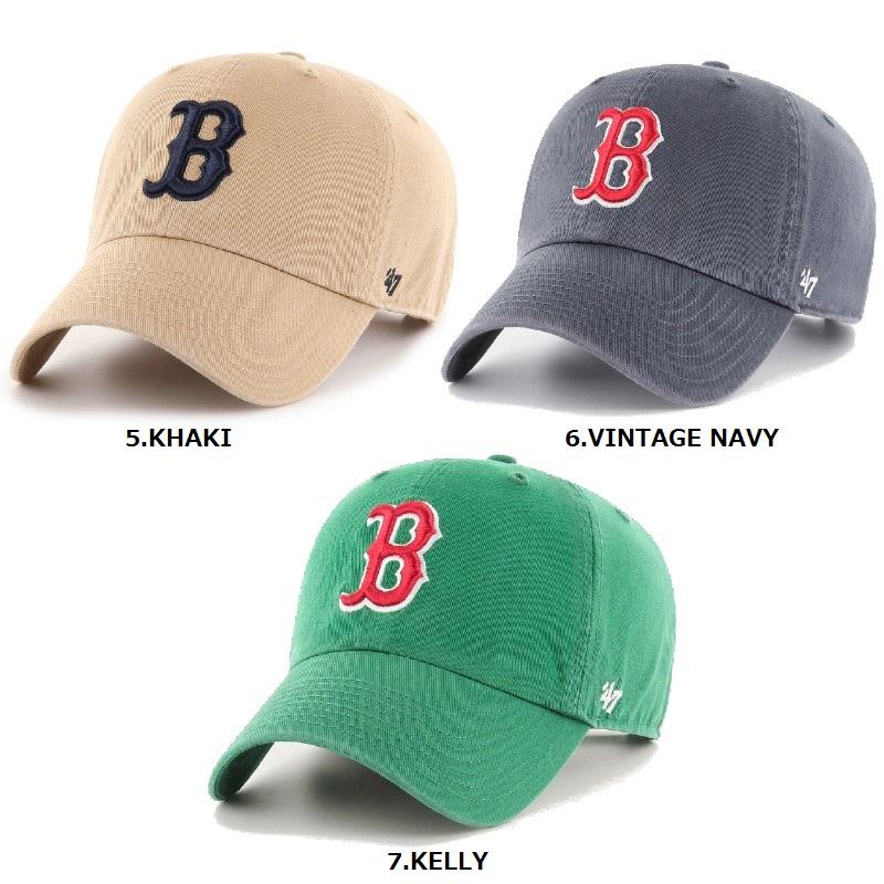 ’47 フォーティセブン レッドソックス キャップ クリーンナップ 帽子 ローキャップ CLEAN UP ボストン Red sox MLB スポーツ カジュアル | 47 | 05