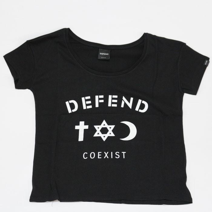 DEFEND PARIS ディフェンド パリス co-basic Tシャツ レディース  半袖 ブラック ホワイト |  | 04