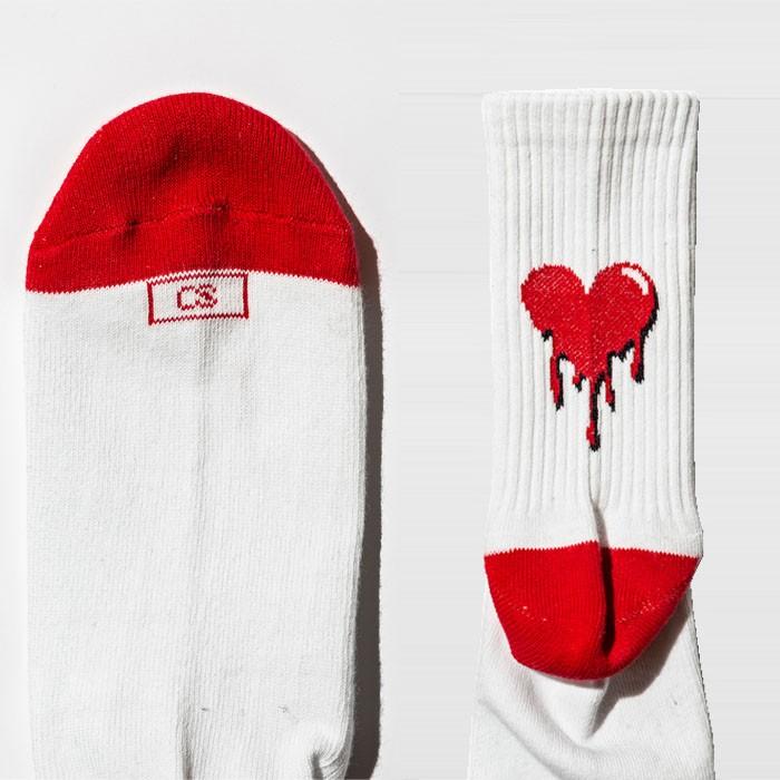 コモンソックス ハイソックス COMMON SOX REGULAR SOCKS HEART スト系 ロング 靴下 コーデ ブランド |  | 08