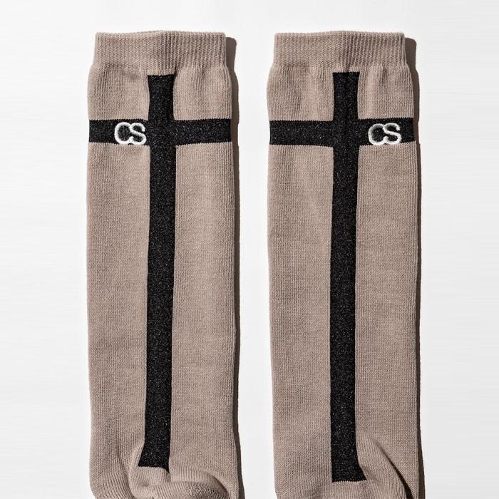コモンソックス COMMON SOX LONG SOCKS CROSS ソックス 靴下 メンズ カジュアル ストリート スポーツ プレゼント ギフト ブラック ベージュ ホワイト |  | 02