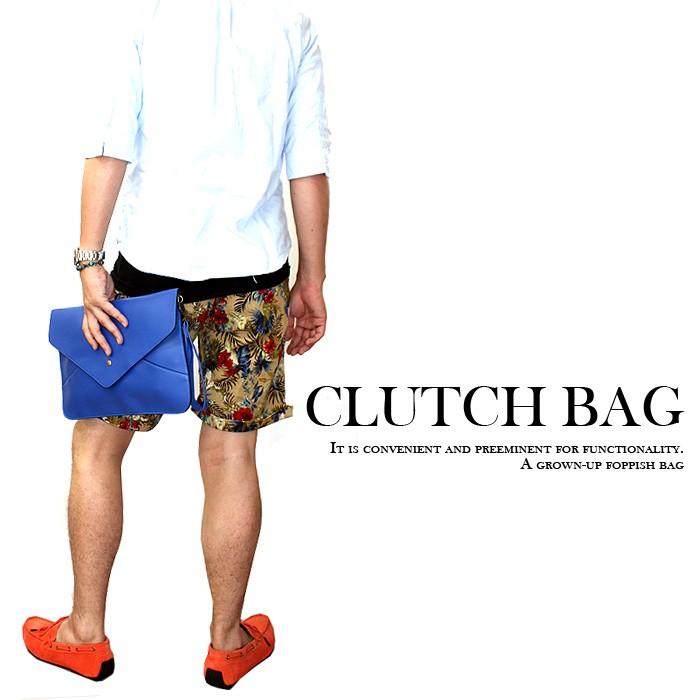 カラフルフェイクレザー フラップクラッチバッグ(zb11715) |  | 04