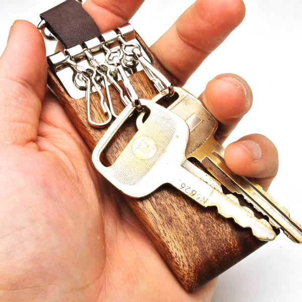 for key case05 木製キーケース 木製品 革製品 日本製 ファッション アクセサリー 鍵 キーカバー キーケース 父の日 母の日 誕生日 進学祝 就職祝 プレゼント |  | 03