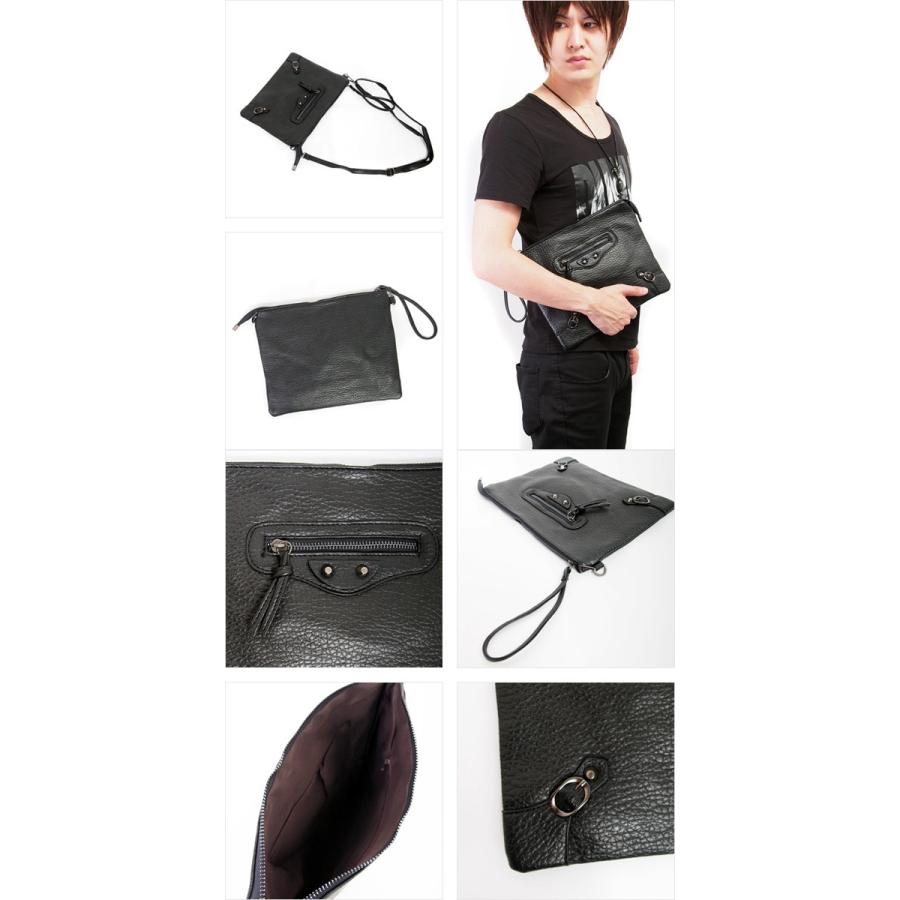 Diavlo ディアブロ ポイントベルトデザインクラッチバッグ バッグ ユニセックス |  | 02