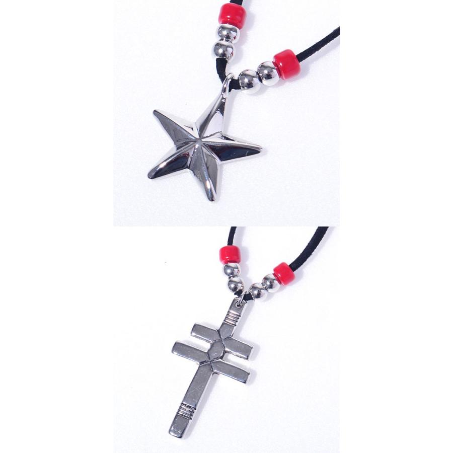 Diavlo ディアブロ メタルモチーフネックレス スター クロス シルバー メンズ |  | 01