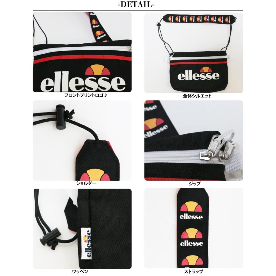 エレッセ ellesse サコッシュ ミニ バッグ ショルダー ポーチ BAG 斜め掛け ミニサイズ 軽量 コンパクト メンズ レディース ユニセックス カジュアル 通学 部活 | ellesse | 06