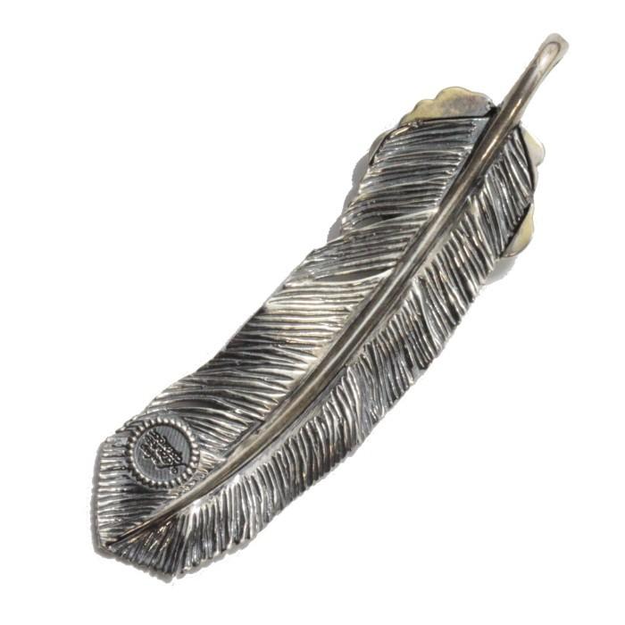 EdHardy エドハーディー フェザーネックレス ペンダントトップ EDFE-005 ユニセックス メンズ レディース プレゼント シルバー |  | 01