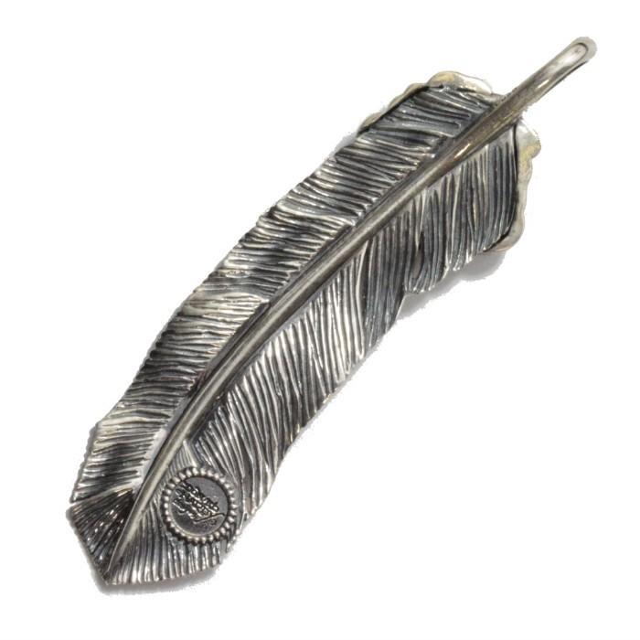 EdHardy【エドハーディー】フェザーネックレス ペンダントトップ EDFE-006 ユニセックス メンズ レディース プレゼント シルバー |  | 01