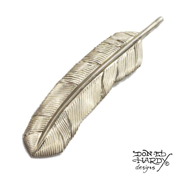 EdHardy エドハーディー フェザーネックレス ペンダントトップ ユニセックス メンズ レディース プレゼント シルバー | 