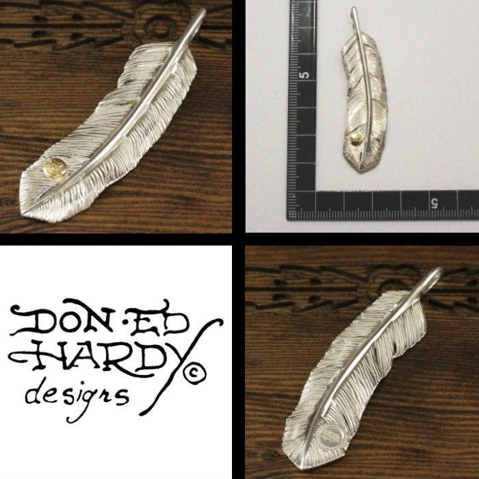Ed Hardy エドハーディー フェザーネックレス ペンダントトップ 男女兼用 ユニセックス silver シルバー 925 |  | 03