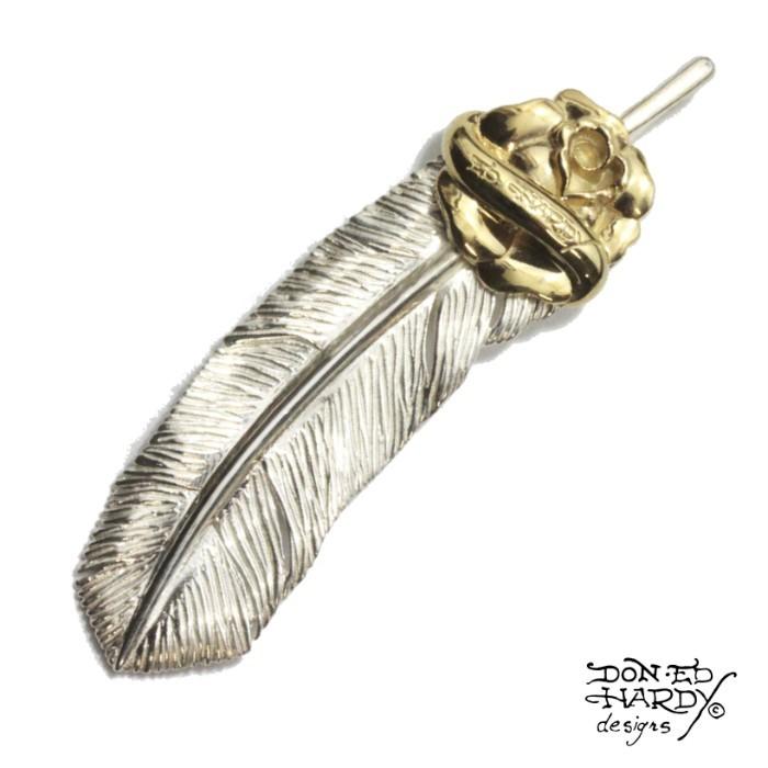 EdHardy エドハーディー フェザーネックレス ペンダントトップ silver シルバー 925 ユニセックス メンズ レディース プレゼント シルバー | 