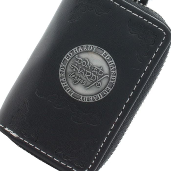 EdHardy EDHARDY エドハーディー スマートキーケース キーケース 合皮 レザー プレゼント ブラック |  | 06