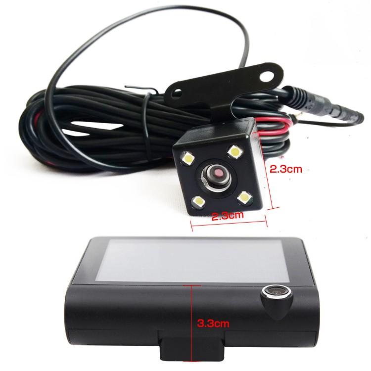 ドライブレコーダー 4インチ大型液晶モニター バックカメラ付き Gセンサー機能搭載 衝撃 自動検知 2画面同時表示 ループ録画 シガー電源 |  | 07