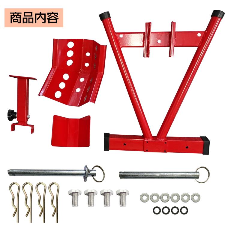 バイクチョック フロント専用 ホイール メンテナンス バイクチョック タイヤ固定 サポート 車体 垂直 クランプ シーソー型 調整可能 |  | 07