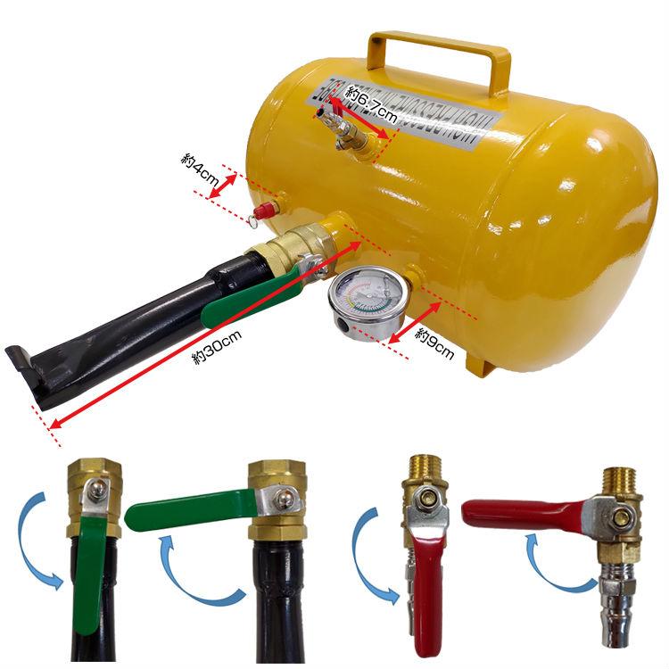 エアータンク 引っ張りタイヤ ビートブースター トラックタイヤ　車　タイヤタンク トラック 軽自動車 乗用車 オイルゲージ付き タイヤ交換 20L メンテナンス |  | 08