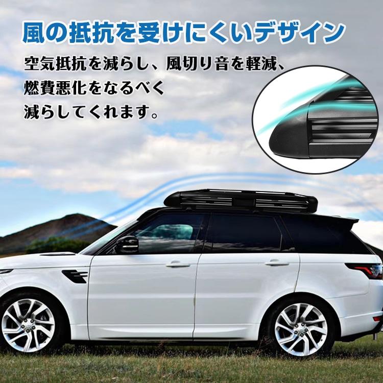 汎用 ルーフラック ルーフキャリア 軽量 車上 荷物 収納 外装 パーツ 取り付け ルーフ ボックス ラック カーパーツ カスタム ルーフバスケット キャンプ |  | 07