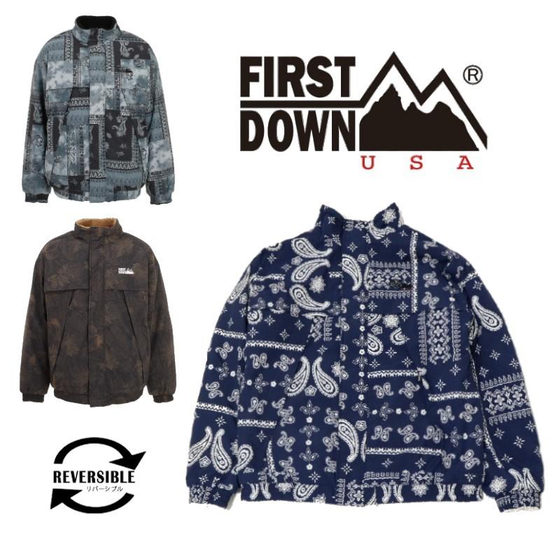 FIRST DOWN ファーストダウン リバーシブル ボアジャケット FIRST DOWN ファーストダウン リバーシブル ボアジャケット