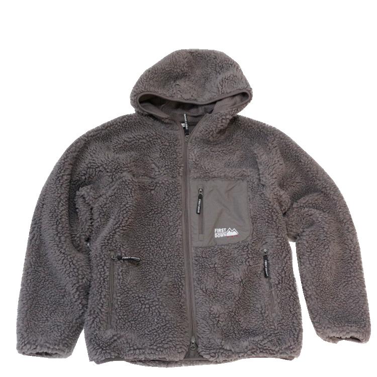 FIRST DOWN ファーストダウン BOA PARKA ボア パーカー メンズ フーディー レディース ユニセックス 防寒 秋冬 ブラック ホワイト チャコール | FIRST DOWN | 18