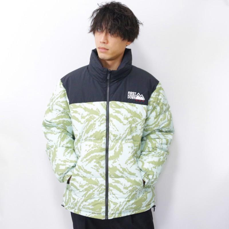 FIRST DOWN ファーストダウン バブルダウンジャケット リバーシブル BUBBLE DOWN JACKET カモフラ アウター 防寒 冬 ユニセックス カジュアル スポーツ | FIRST DOWN | 03